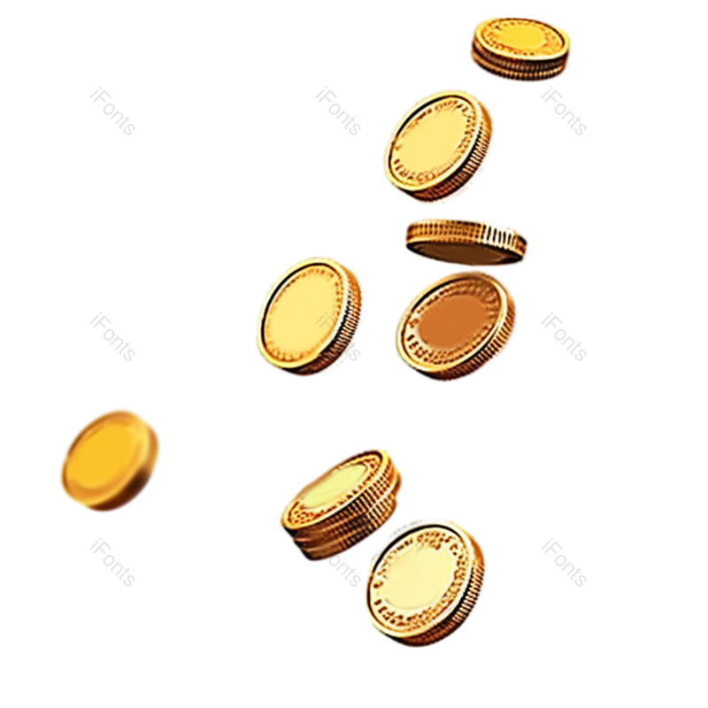 金币图片,淘宝元素,首饰PNG,卡通金币免抠素材
